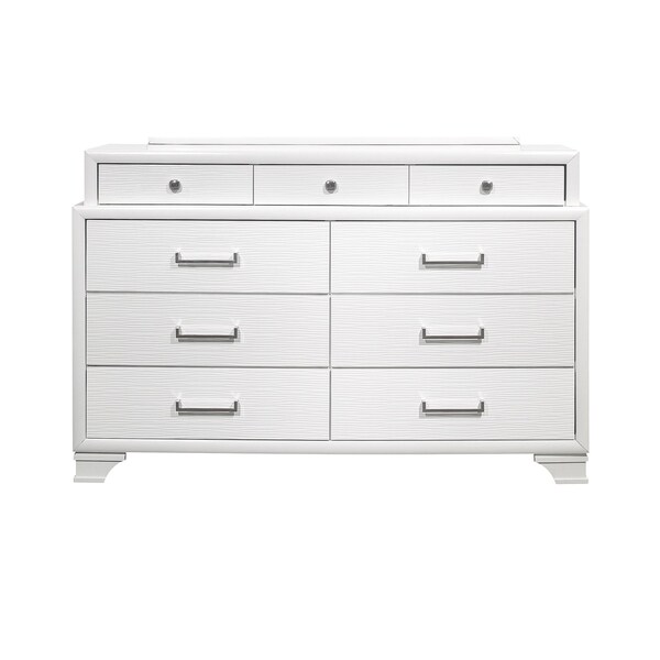 Global Furniture Usa Transitional Glam  Jordyn White Full Bed Group - 2848