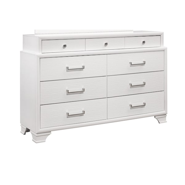 Global Furniture Usa Transitional Glam  Jordyn White Full Bed Group - 2848