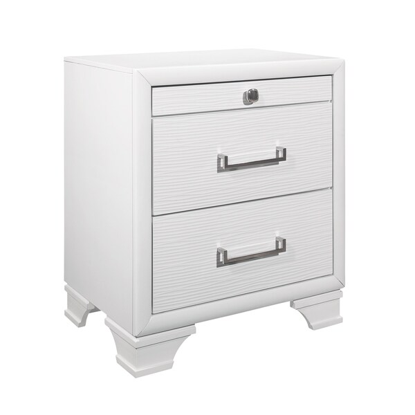 Global Furniture Usa Transitional Glam  Jordyn White Full Bed Group - 2848