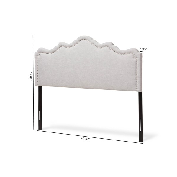 Baxton Studio Nadeen Modern Greyish Beige Queen Size Headboard - 134-7252