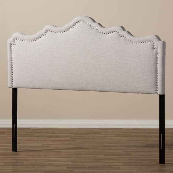 Baxton Studio Nadeen Modern Greyish Beige Queen Size Headboard - 134-7252