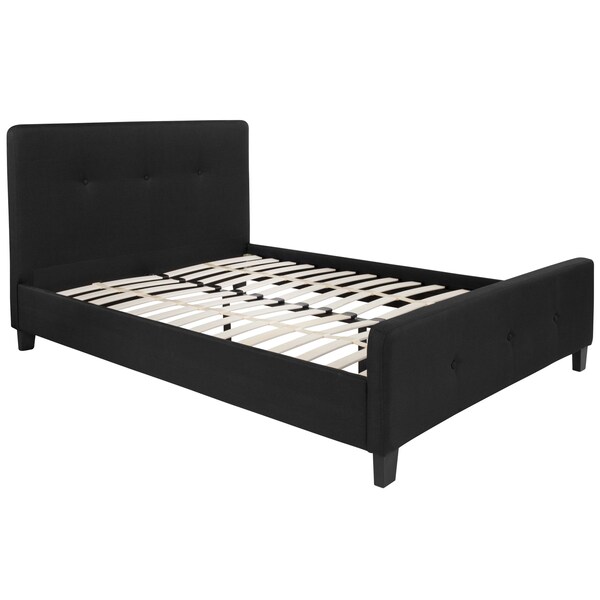 Flash Furniture Platform Bed, Tribeca, Full, Black - HG-22-GG