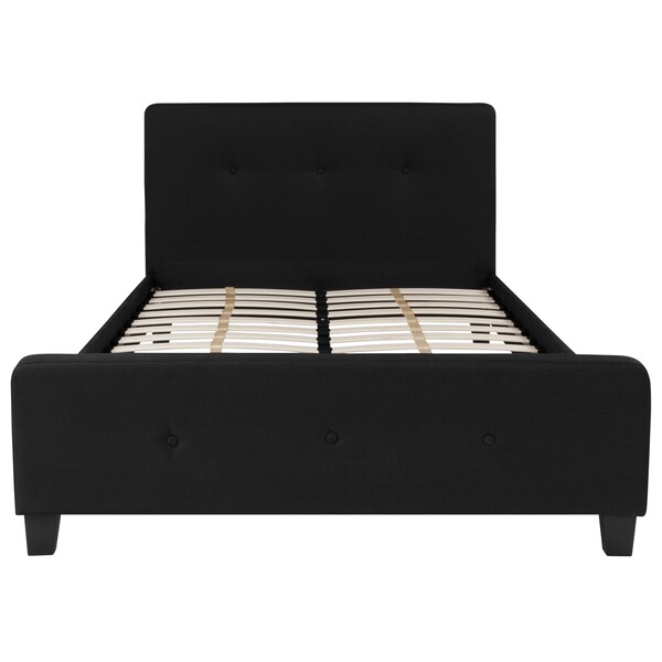 Flash Furniture Platform Bed, Tribeca, Full, Black - HG-22-GG