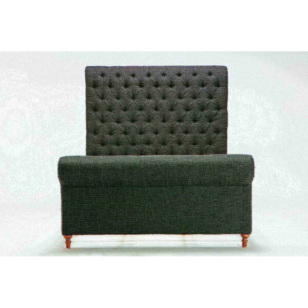 Manhattan Comfort Empire Queen Bed in Charcoal - BD001-QN-CC