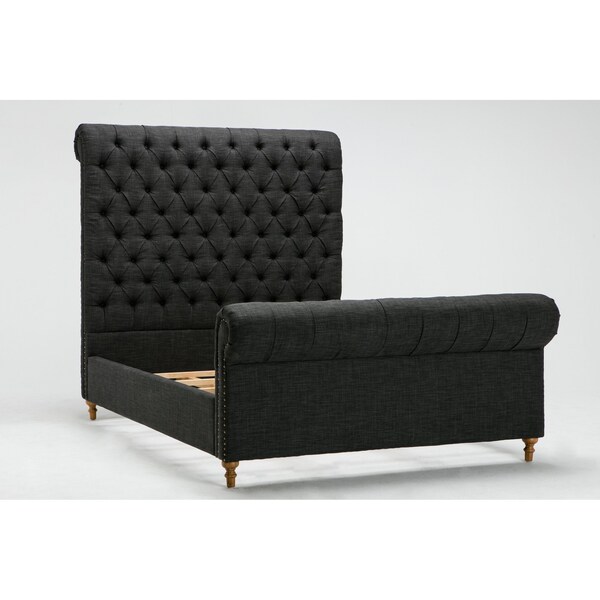 Manhattan Comfort Empire Queen Bed in Charcoal - BD001-QN-CC