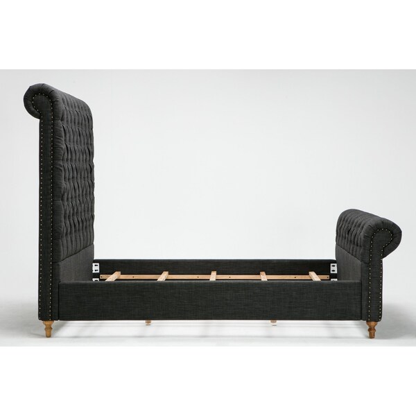 Manhattan Comfort Empire Queen Bed in Charcoal - BD001-QN-CC