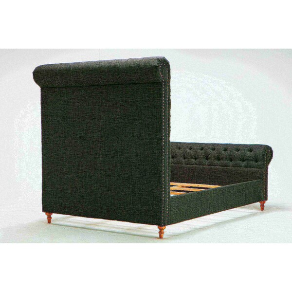 Manhattan Comfort Empire Queen Bed in Charcoal - BD001-QN-CC