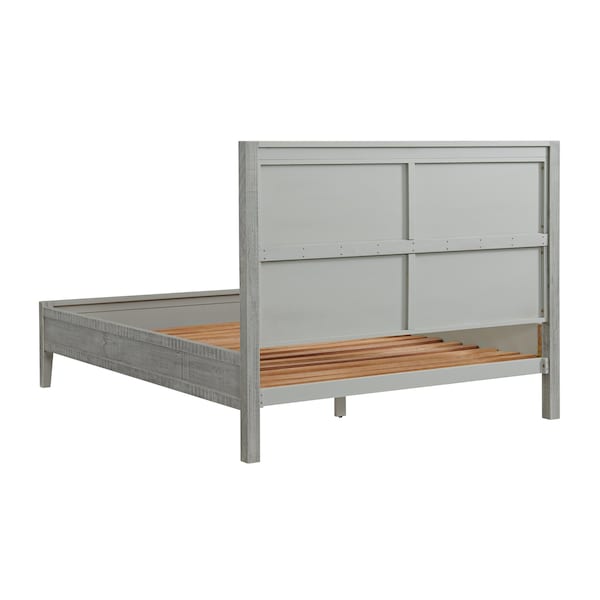 Alaterre Furniture Arden 4-Pc Wood Bdrm Set w/Queen Bd, 2-Drwr Nightstand w/open shelf, 5-Drwr Chest, 6-Drwr Drssr, Gry - ANAN02343032