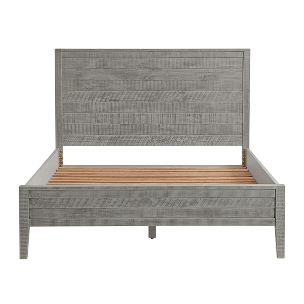 Alaterre Furniture Arden 4-Pc Wood Bdrm Set w/Queen Bd, 2-Drwr Nightstand w/open shelf, 5-Drwr Chest, 6-Drwr Drssr, Gry - ANAN02343032