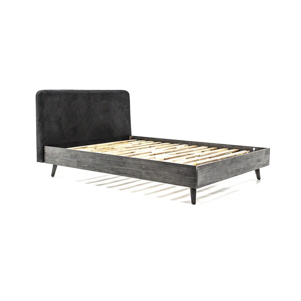 Armen Living Mohave 4 Piece Acacia Queen Bedroom Set with Dresser and Nightstands - SETMVBDQN4A