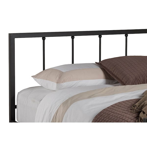 Baxton Studio Amy Vintage Industrial Black Finished Metal Queen Size Platform Bed - 119-10576