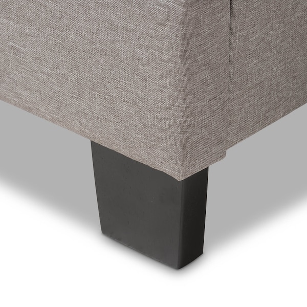 Baxton Studio Emerson Modern Light Grey Upholstered Full Size Bed - 136-7445
