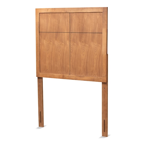 Baxton Studio Monroe Modern Transitional and Rustic Ash Walnut Finished Wood Twin Size Headboard - 181-11138-ZORO