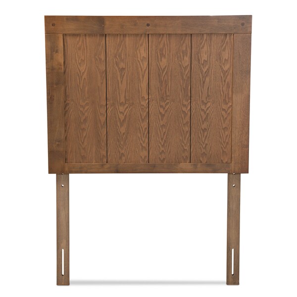 Baxton Studio Patwin Modern and Contemporary Transitional Ash Walnut Finished Wood Twin Size Headboard - 179-11154-ZORO