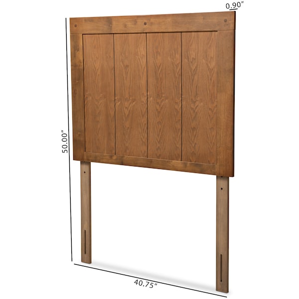 Baxton Studio Patwin Modern and Contemporary Transitional Ash Walnut Finished Wood Twin Size Headboard - 179-11154-ZORO