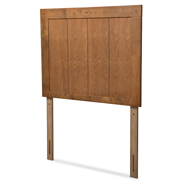 Baxton Studio Patwin Modern and Contemporary Transitional Ash Walnut Finished Wood Twin Size Headboard - 179-11154-ZORO