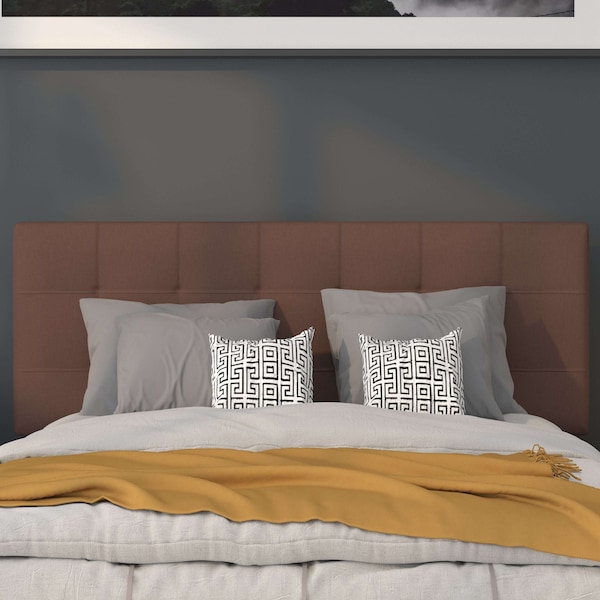Flash Furniture Full Bedford, Headboard, Brown Fabric - HG-HB1704-F-DBR-GG