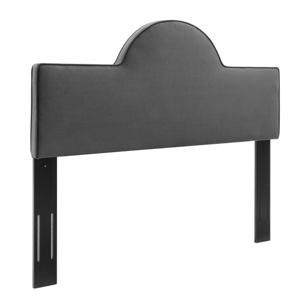 Modway Furniture Dawn Performance Velvet Headboard, Charcoal - Twin Size - MOD-6302-CHA