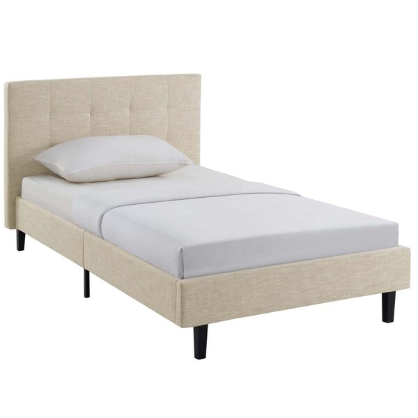 Modway Furniture Modway  Linnea Twin Size Bed, Beige - MOD-5422-BEI