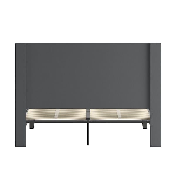 Flash Furniture Platform Bed, Riverdale, Queen, Dark Gray - HG-47-GG