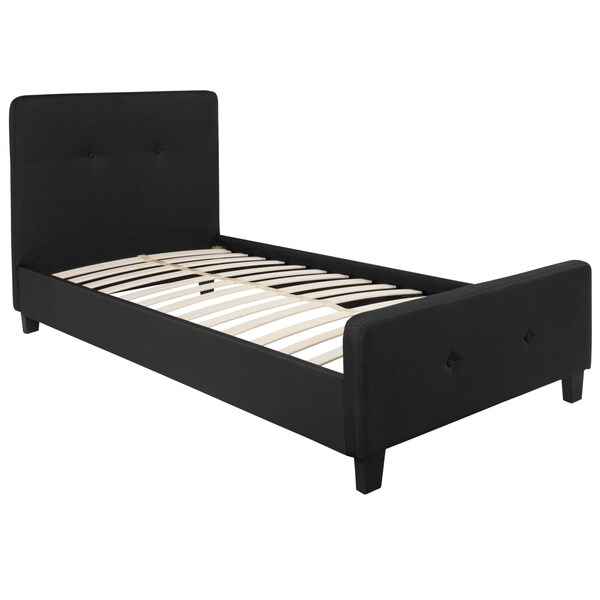 Flash Furniture Platform Bed, Tribeca, Twin, Black - HG-21-GG