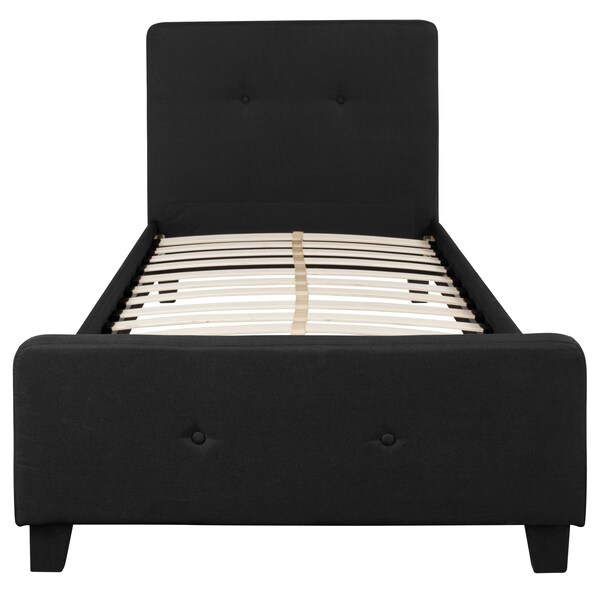 Flash Furniture Platform Bed, Tribeca, Twin, Black - HG-21-GG