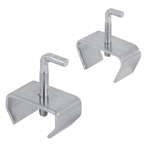 Prime-Line Bed Frame Rail Clamp Kit, Fits 1 in and 1-1/4 in. Frames, Steel Construction, Zinc Plated 2 Sets - U 11310