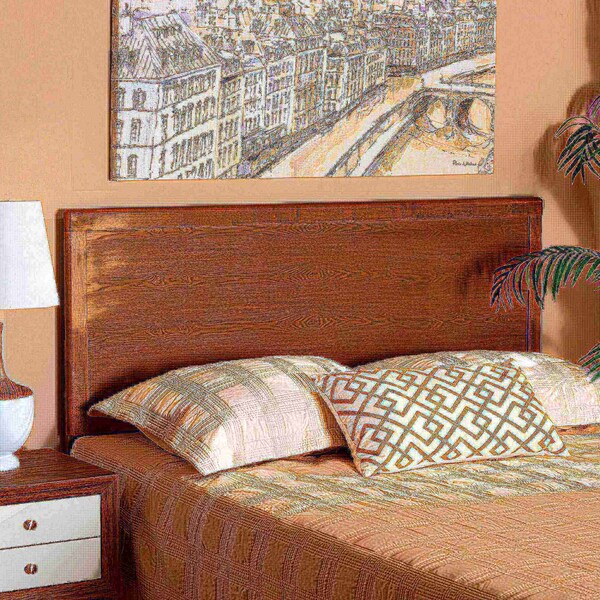 Baxton Studio Alan Modern and Contemporary Transitional Ash Walnut Finished Wood Full Size Headboard - 181-11097-ZORO