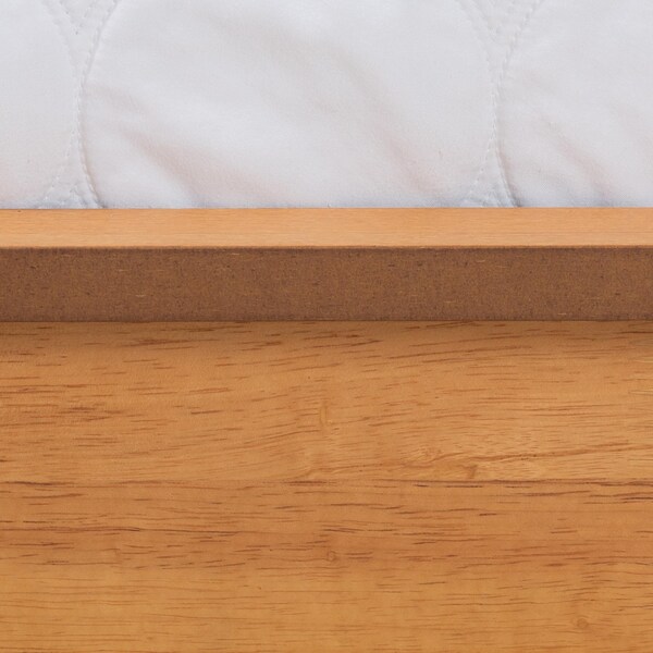 Baxton Studio Efren Mid-Century Modern Honey Oak Finished Wood Full Size Bed Frame - 236-12784-ZORO