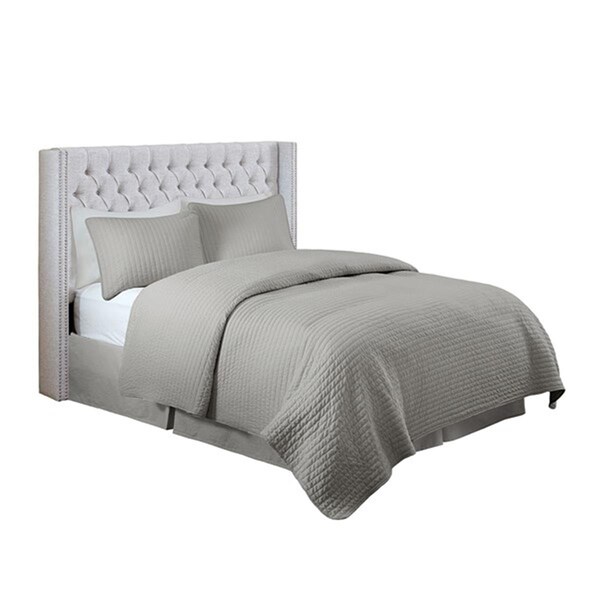 Madison Park Amelia Upholstery Headboard, King, Tan - MP116-0358