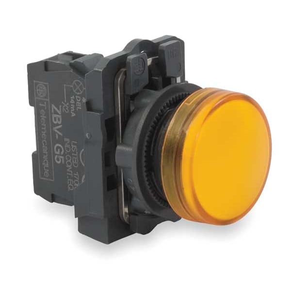 Luz piloto Schneider Electric, LED, naranja, 22mm, 110-120VAC - XB5AVG5