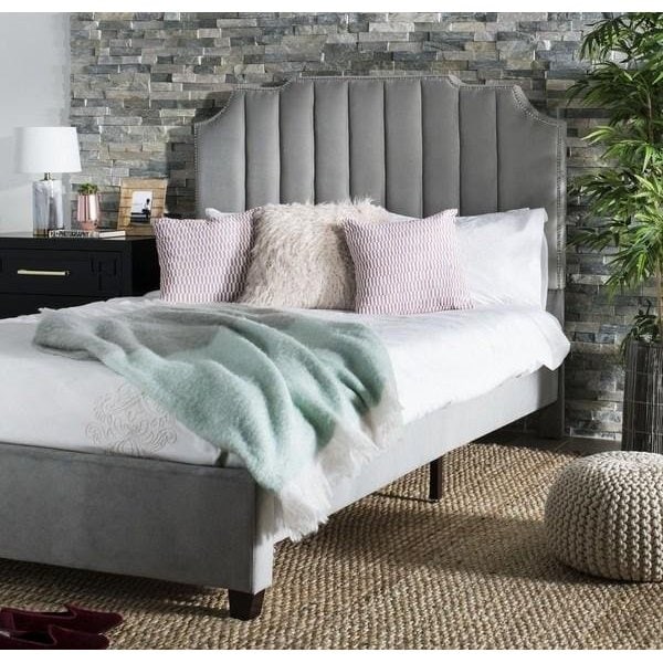 Safavieh Streep Bed, Grey - Full - BED6300C-F