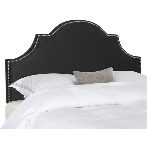 Safavieh Hallmar Headboard- Black Velvet - 54.1 x 3 x 61.8 in. - MCR4680J