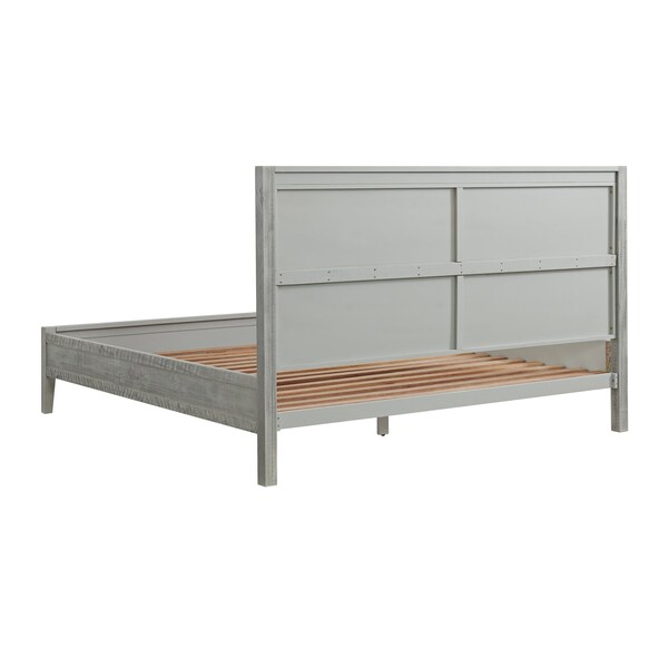 Alaterre Furniture Arden 4-Piece Wood Bedroom Set w/King Bed, 2-Drwr Nightstand, 5-Drwr Chest, 6-Drwr Dresser, Gray - ANAN01344032