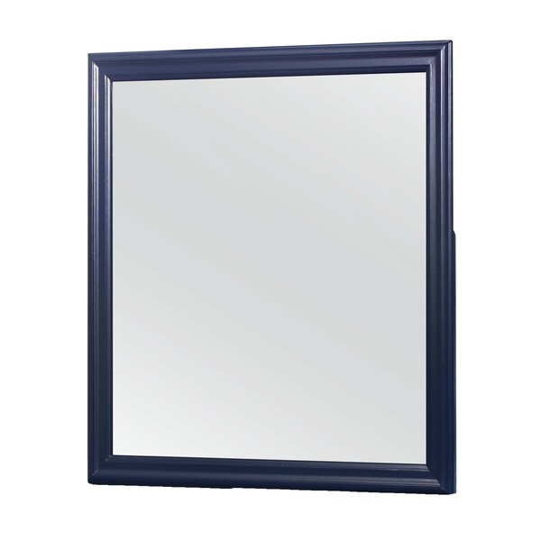 Global Furniture Usa Traditional Glam Rich Blue W /LED Charlie Blue Full Bed Group With Led - 2779