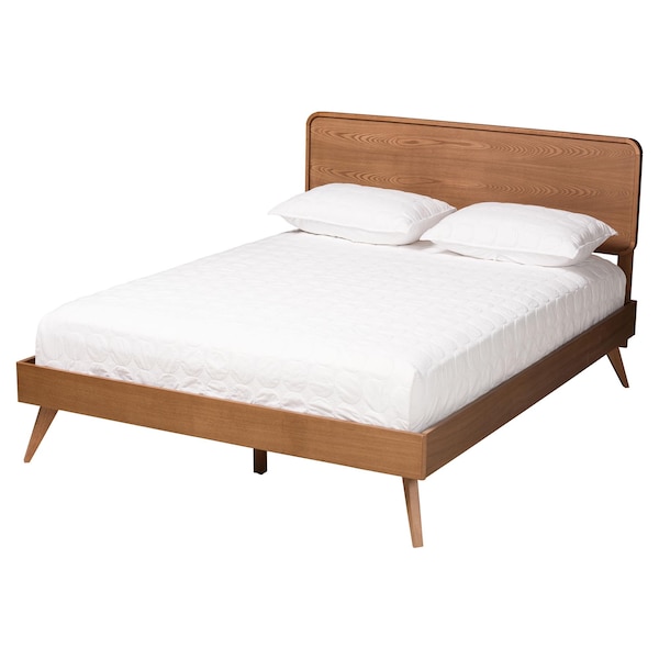 Baxton Studio Demeter Mid-Century Modern Walnut Brown Finished Wood King Size 3-Piece Bedroom Set - 242-9409-9430-11298-11298-ZORO