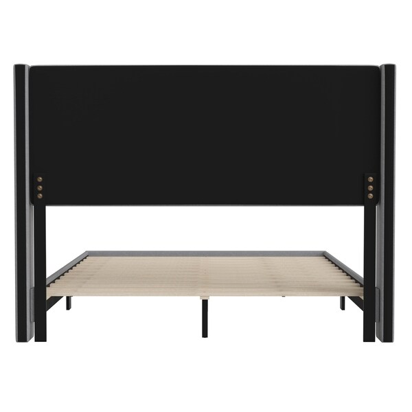 Flash Furniture Gray Queen Platform Bed with Headboard - YK-1078-GY-Q-GG