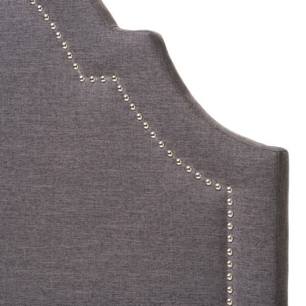 Baxton Studio Rita Modern Dark Grey Upholstered Twin Size Headboard - 125-6986