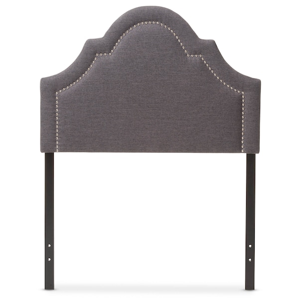 Baxton Studio Rita Modern Dark Grey Upholstered Twin Size Headboard - 125-6986