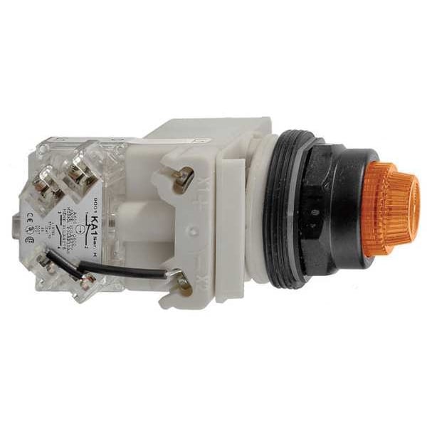 Schneider Electric Piloto de prueba Push to Test, ámbar, LED - 9001SKT38LYA31