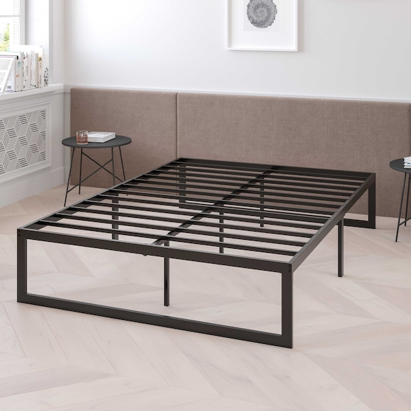 Flash Furniture Twin Platform Bed Frame and 12" Mattress Set - XU-BD10-12PSM-T-GG