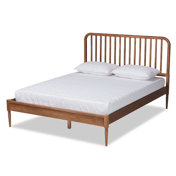 Baxton Studio Neilan ModernWalnut Brown Finished Wood Platform Bed-Full - 193-11489-ZORO