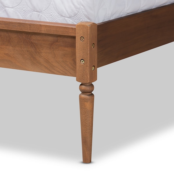 Baxton Studio Neilan ModernWalnut Brown Finished Wood Platform Bed-Full - 193-11489-ZORO