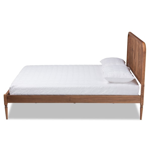 Baxton Studio Neilan ModernWalnut Brown Finished Wood Platform Bed-Full - 193-11489-ZORO