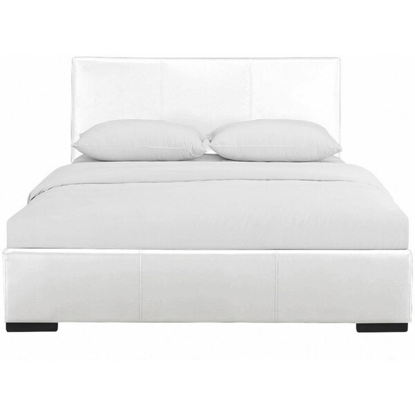 Camden Isle Camden Isle 86344 in. indes Upholstered Platform Bed; White; Queen Size - 85.4 x 63.4 x 34.8 in. - 86344