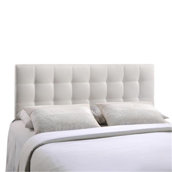 East End Imports Lily Full Vinyl Headboard, White - MOD-5147-WHI