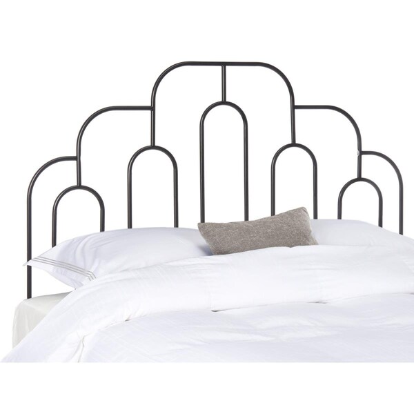 Safavieh Paloma Retro Metal Queen Headboard, Black - HBD6201A-Q