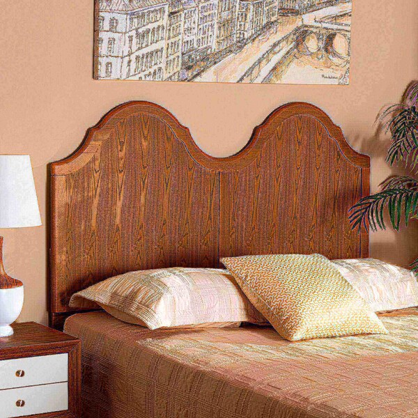 Baxton Studio Tobin Vintage Classic and Traditional Ash Walnut Finished Wood Full Size Arched Headboard - 181-11124-ZORO