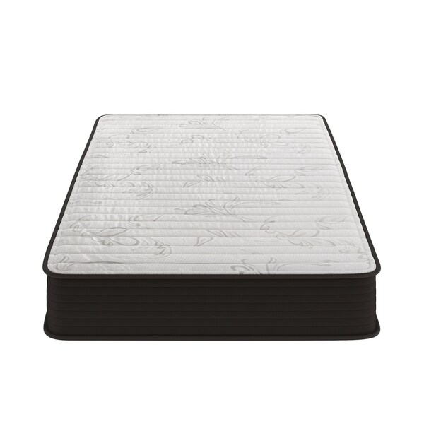 Flash Furniture Dream 8 Inch Hybrid Mattress, Twin Size High Density Foam and Innerspring Mattress in a Box - DR-E238-B-T-GG