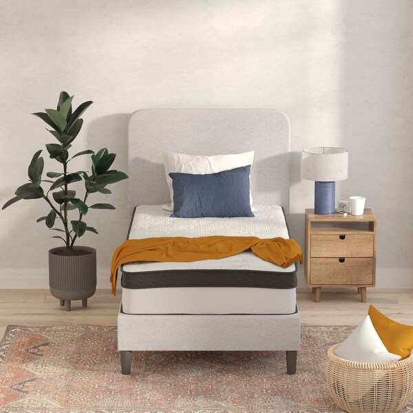 Flash Furniture 12" Memory Foam and Pocket Spring Mattress - Twin - CL-BT33PM-R12M-T-GG